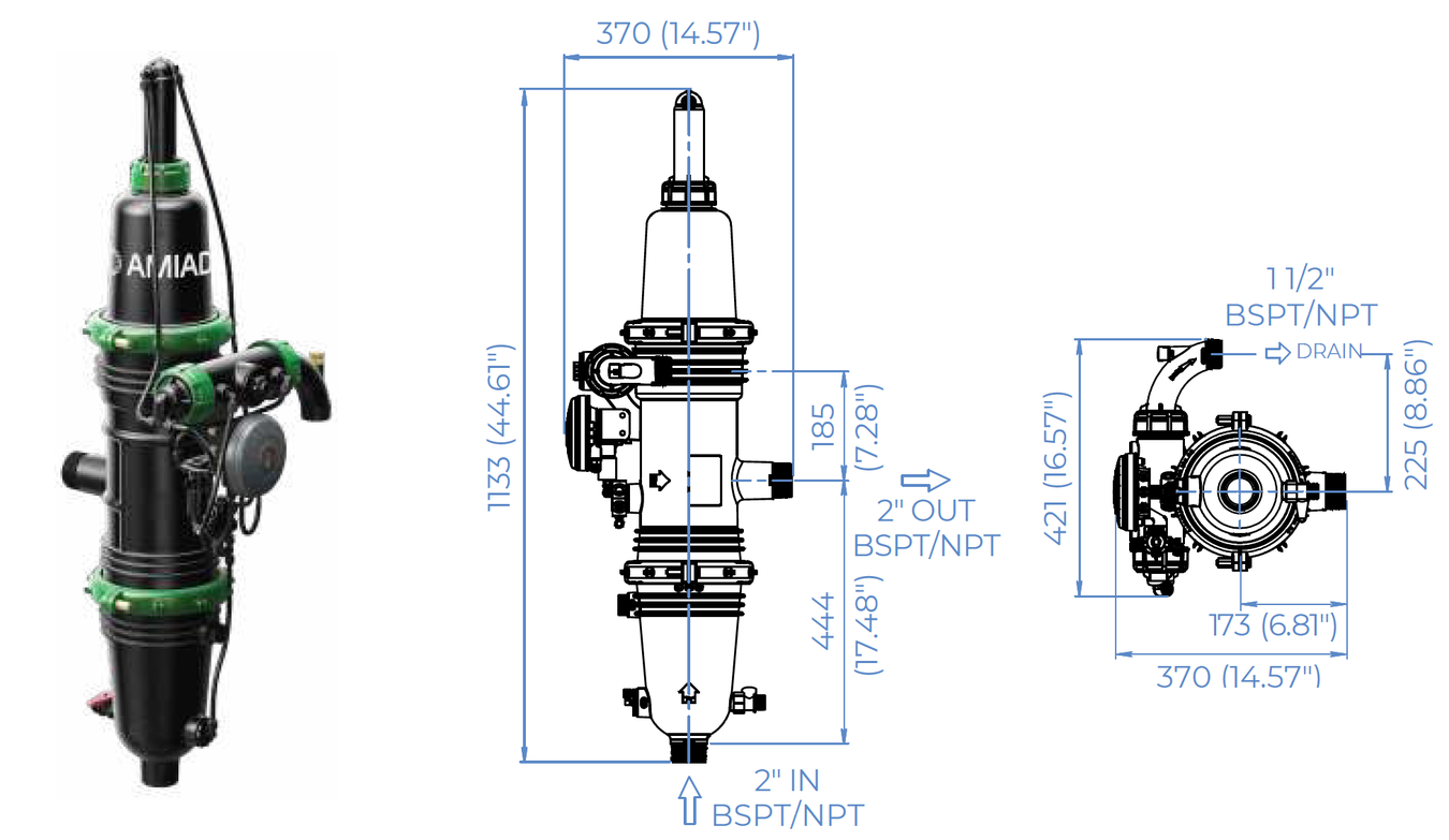 Amiad - Mini Sigma - 2 Inch-angle