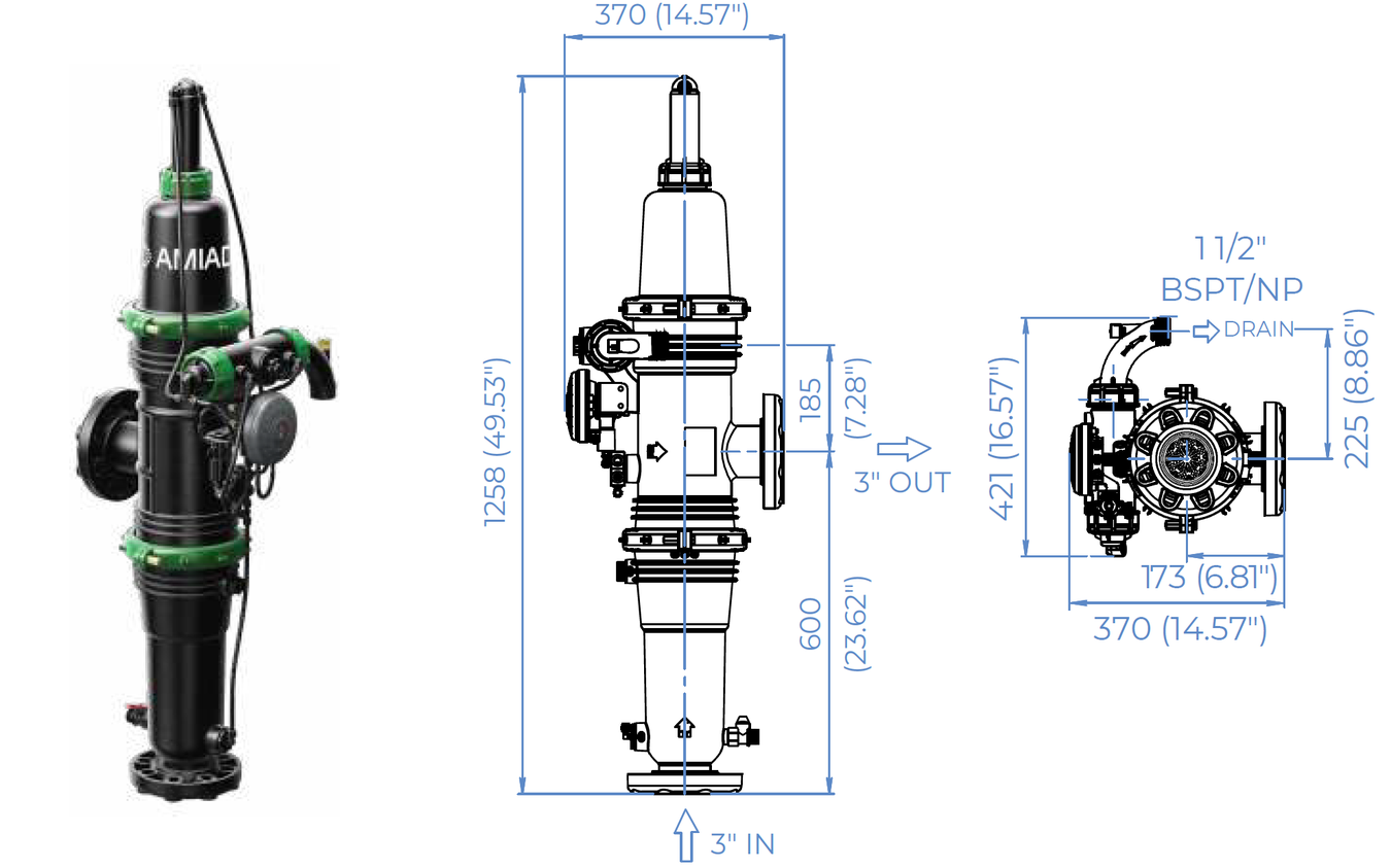 Amiad - Mini Sigma - 3 Inch-angle