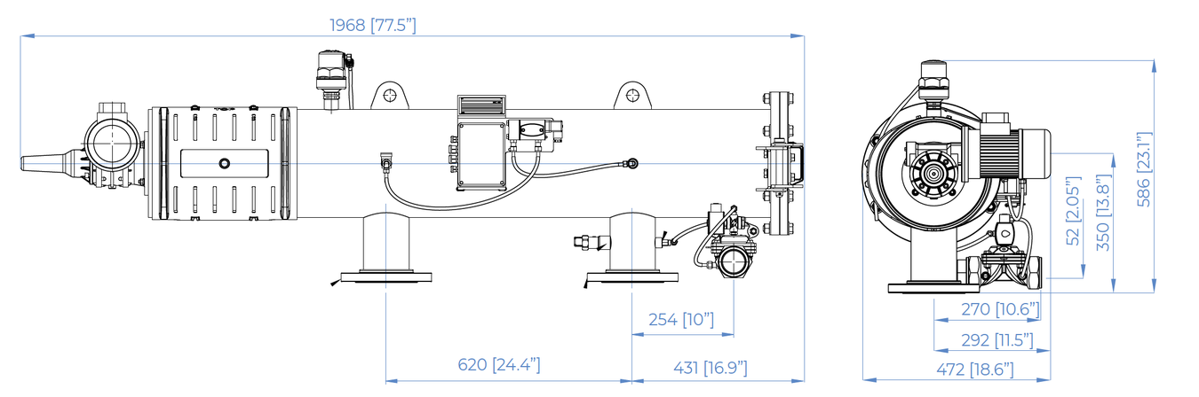 Amiad - Saf-X - 3000. - Dimensions