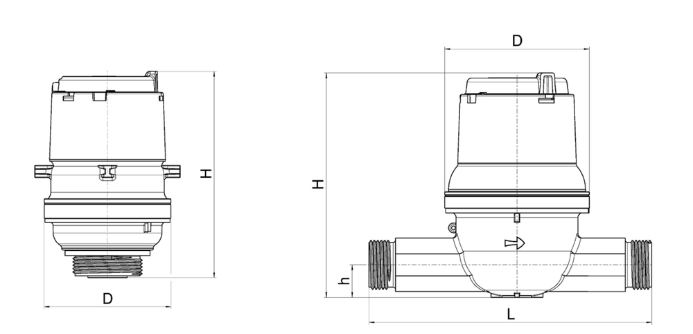 Sensus - 640C,MC - Dimensional Diagram