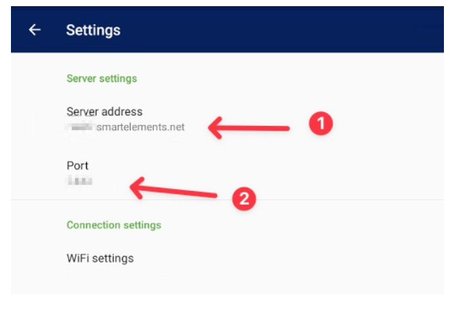 Sensus - Diavaso Apps - Server Address.